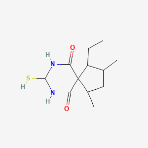 molecular formula C12H20N2O2S B10859497 Spirobarbital CAS No. 72035-36-0