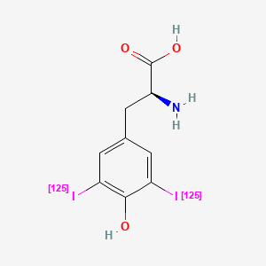 molecular formula C9H9I2NO3 B10859524 Diotyrosine I-125 CAS No. 65214-01-9