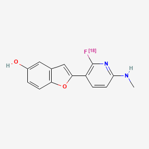 molecular formula C14H11FN2O2 B10859536 Flutafuranol (18F) CAS No. 1211333-21-9