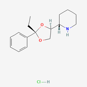 molecular formula C16H24ClNO2 B10859592 Etoxadrol hydrochloride CAS No. 2650241-86-2