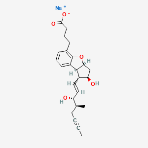 molecular formula C24H29NaO5 B10859612 Esuberaprost Sodium CAS No. 152695-53-9