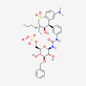molecular formula C38H50KN3O12S2 B10859656 Volixibat potassium CAS No. 1431935-92-0