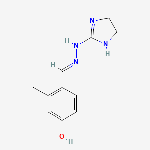 molecular formula C11H14N4O B10859787 Idralfidinum CAS No. 95668-38-5