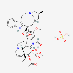 molecular formula C46H58N4O13S B10859793 Vinepidine Sulfate CAS No. 83200-11-7