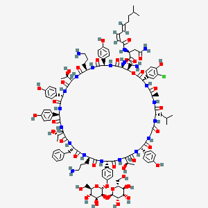 molecular formula C120H156ClN21O40 B10859839 Ramoplanin A3 CAS No. 81988-89-8