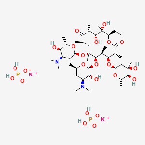 molecular formula C44H84K2N2O23P2 B10859908 Megalomicin potassium phosphate CAS No. 23319-48-4