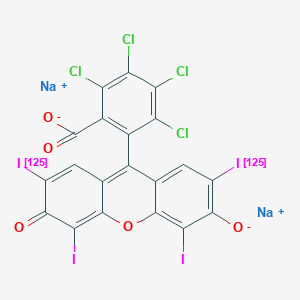 molecular formula C20H2Cl4I4Na2O5 B10859927 Rose bengal sodium i-125 
