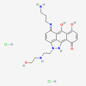 molecular formula C21H25N5O4 B10859930 Piroxantrone CAS No. 105118-12-5