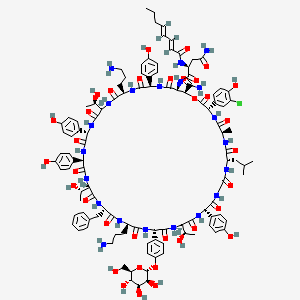 molecular formula C112H142ClN21O35 B10859945 Antibiotic a 16686a'1 
