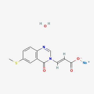 molecular formula C12H11N2NaO4S B10859952 Tiacrilast sodium CAS No. 111868-63-4