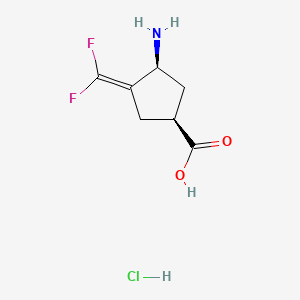 molecular formula C7H10ClF2NO2 B10860066 Cpp-115 CAS No. 760947-97-5