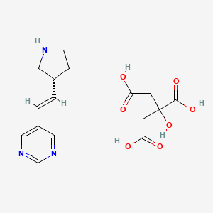 molecular formula C16H21N3O7 B10860163 Simpinicline citrate CAS No. 1228391-34-1