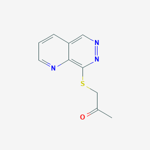 1-Pyrido[2,3-d]pyridazin-8-ylsulfanylpropan-2-one