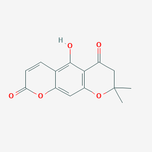 5-hydroxy-2,2-dimethyl-3H-pyrano[3,2-g]chromene-4,8-dione