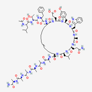 molecular formula C95H140N20O23 B10860406 Sulanemadlin CAS No. 1451199-98-6