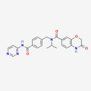 molecular formula C24H23N5O4 B10860592 UNC7145 