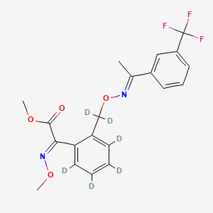 molecular formula C20H19F3N2O4 B10860679 Trifloxystrobin-d6 