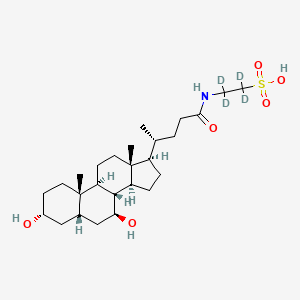 molecular formula C26H45NO6S B10860703 Tauroursodeoxycholate-d4-1 