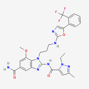molecular formula C29H29F3N8O4 B10860711 STING agonist-38 
