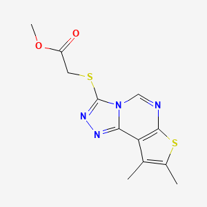 molecular formula C12H12N4O2S2 B10860762 BDW568 