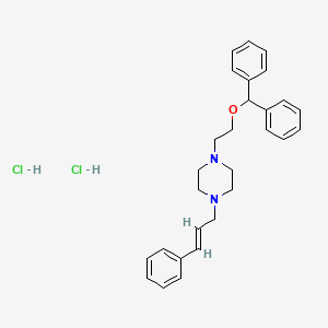 molecular formula C28H34Cl2N2O B10860778 GBR 12783 