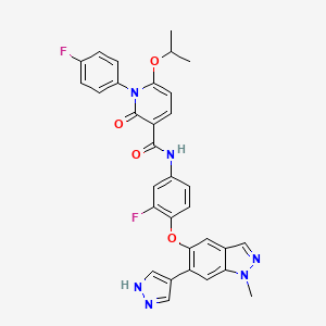 molecular formula C32H26F2N6O4 B10860920 Tsn-084 CAS No. 2412309-60-3