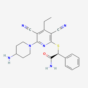 molecular formula C22H24N6OS B10861208 (S)-GSK-3685032 
