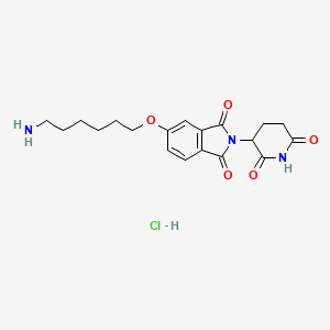 molecular formula C19H24ClN3O5 B10861403 Thalidomide-5-O-C6-NH2 hydrochloride 