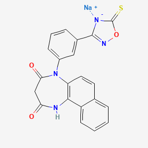 molecular formula C21H13N4NaO3S B10861449 NP-1815-PX sodium 