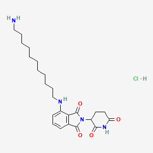 molecular formula C24H35ClN4O4 B10861525 Pomalidomide-C11-NH2 hydrochloride 