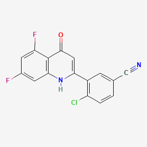 molecular formula C16H7ClF2N2O B10861580 FTX-6746 