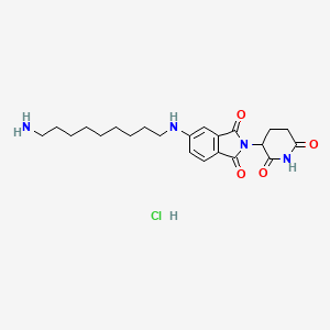 molecular formula C22H31ClN4O4 B10861613 Pomalidomide-5-C9-NH2 hydrochloride 