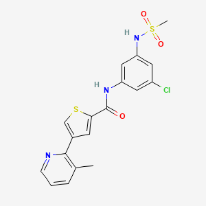 molecular formula C18H16ClN3O3S2 B10861693 ATX968 