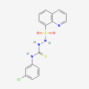 molecular formula C16H13ClN4O2S2 B10861701 QST4 