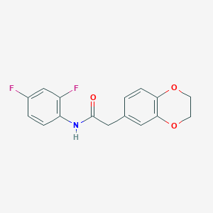 molecular formula C16H13F2NO3 B10861729 WAY-649123 
