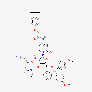 molecular formula C52H64N5O10P B10861750 DMT-2'O-Methyl-rC(tac) phosphoramidite 