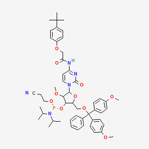 molecular formula C52H64N5O10P B10861792 DMT-2'O-Methyl-rC(tac) phosphoramidite 