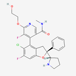 molecular formula C27H26ClF2N3O4 B10862049 IAG933 