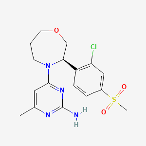 molecular formula C17H21ClN4O3S B10862059 (R)-M3913 