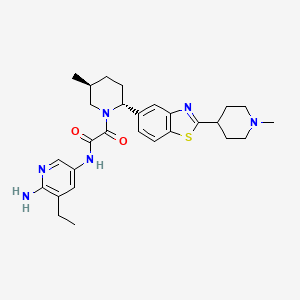 molecular formula C28H36N6O2S B10862085 Vopimetostat 