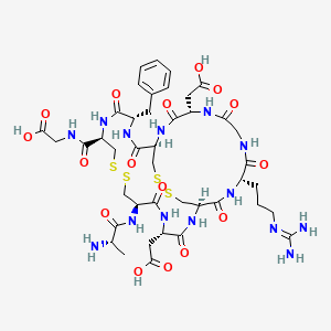 molecular formula C42H60N14O16S4 B10862123 RGD-4C 