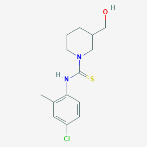 molecular formula C14H19ClN2OS B10862383 N-(4-chloro-2-methylphenyl)-3-(hydroxymethyl)piperidine-1-carbothioamide 