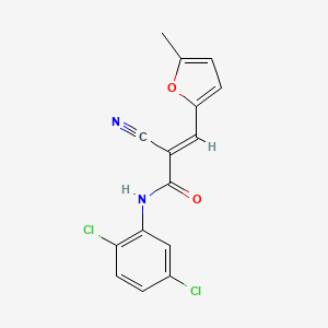 molecular formula C15H10Cl2N2O2 B10862532 (2E)-2-cyano-N-(2,5-dichlorophenyl)-3-(5-methylfuran-2-yl)prop-2-enamide 