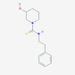 molecular formula C14H20N2OS B10862567 3-hydroxy-N-(2-phenylethyl)piperidine-1-carbothioamide 