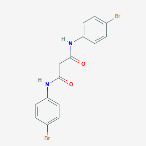 molecular formula C15H12Br2N2O2 B010863 N,N'-bis(4-bromophenyl)propanediamide CAS No. 105678-71-5