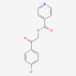 molecular formula C14H10BrNO3 B10863210 2-(4-Bromophenyl)-2-oxoethyl pyridine-4-carboxylate CAS No. 305858-22-4