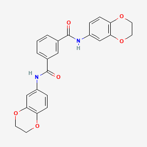 molecular formula C24H20N2O6 B10863685 N,N'-Bis-(2,3-dihydro-benzo[1,4]dioxin-6-yl)-isophthalamide 