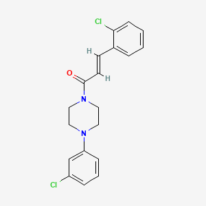 molecular formula C19H18Cl2N2O B10863716 (2E)-3-(2-chlorophenyl)-1-[4-(3-chlorophenyl)piperazin-1-yl]prop-2-en-1-one 