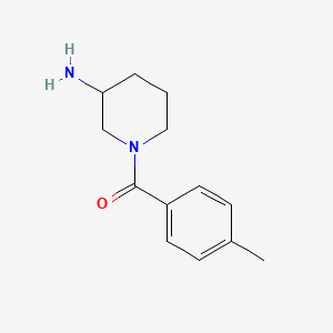 molecular formula C13H18N2O B10863854 1-(4-Methylbenzoyl)piperidin-3-amine hydrochloride 