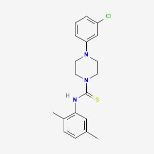 molecular formula C19H22ClN3S B10864589 4-(3-chlorophenyl)-N-(2,5-dimethylphenyl)piperazine-1-carbothioamide 